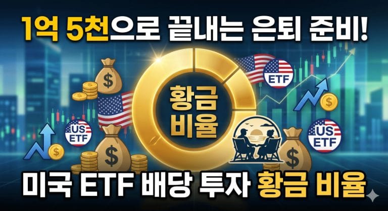 1억 5천으로 끝내는 은퇴 준비! 미국 ETF 배당 투자 황금 비율